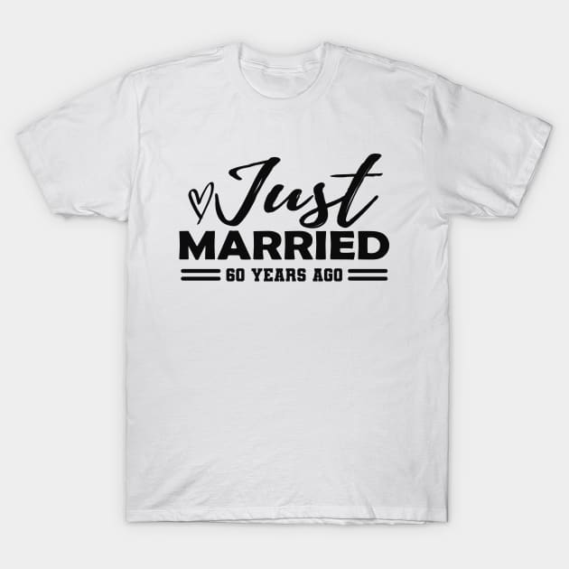 60th Wedding Anniversary - 60 years anniversary T-Shirt by KC Happy Shop